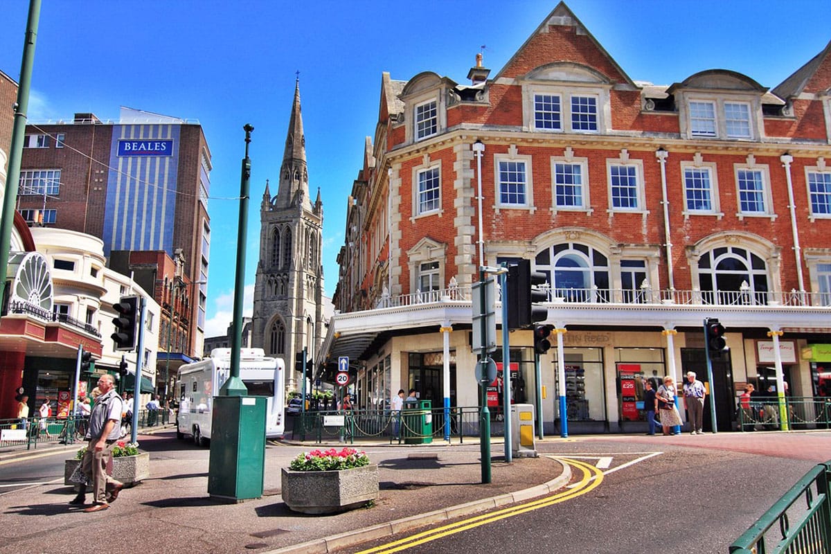 British School Of Marketing International - UK. images contains ground view of main enterance of university at noon.
