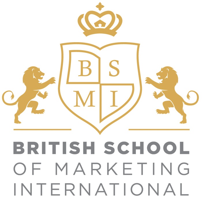 British School Of Marketing International - UK official logo with white background