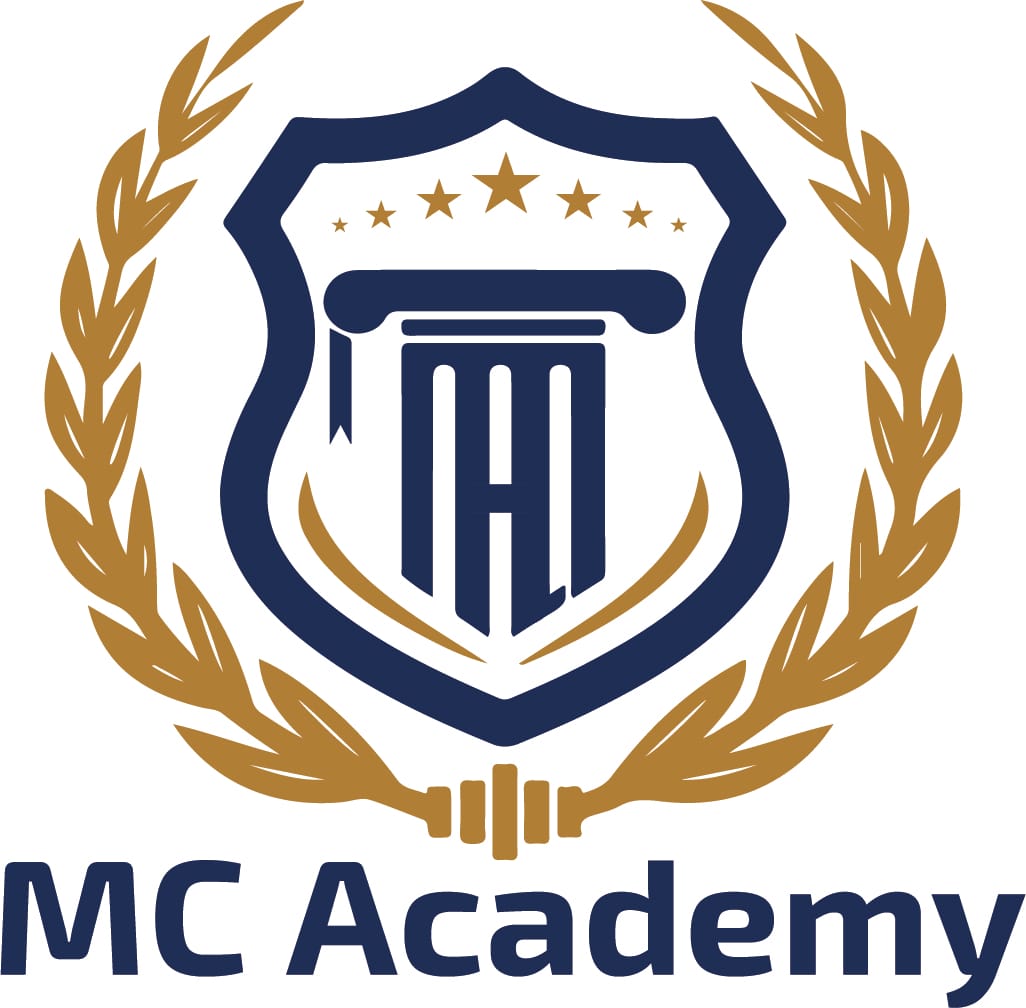 MC Academy UK - official logo of mc academy with white background.