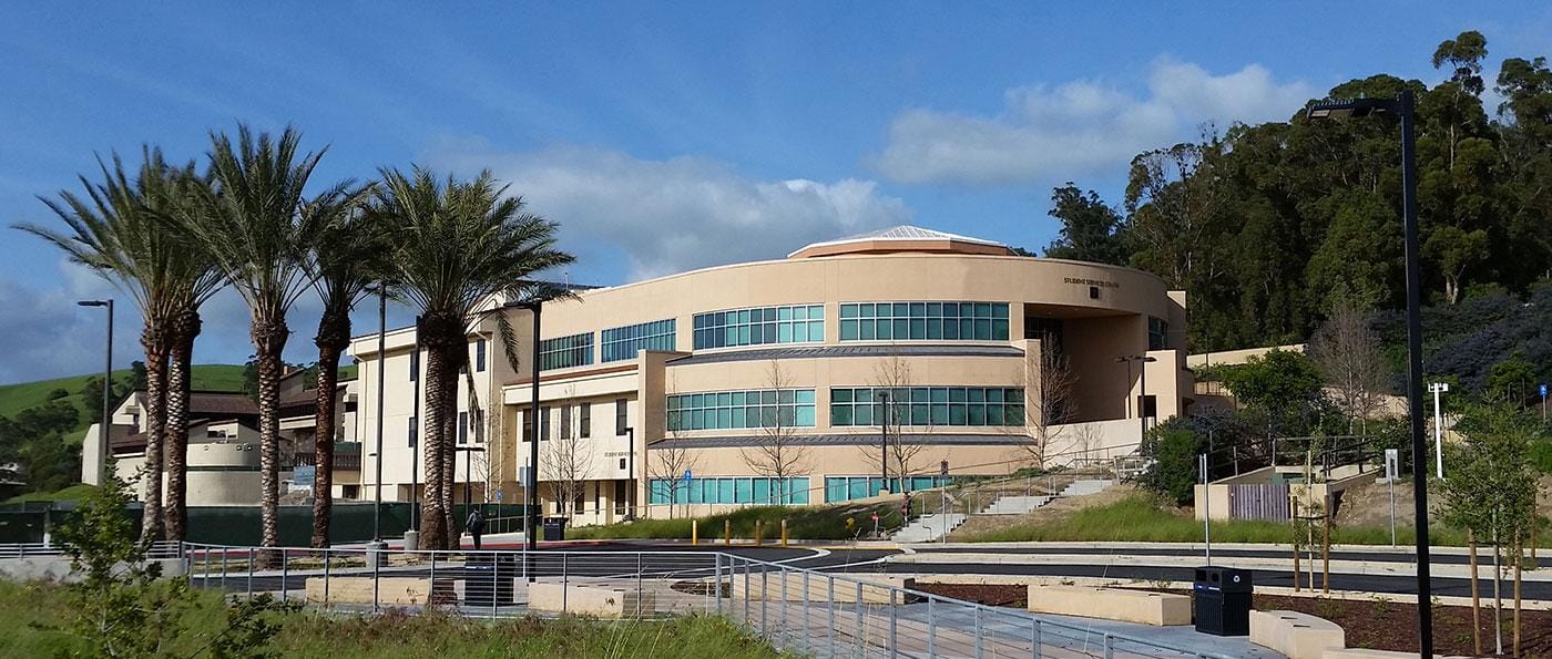 Study In Ohlone College - USA For Pakistani Students. This image contains university arial view at noon. Asra the best study VISA consultants in Lahore