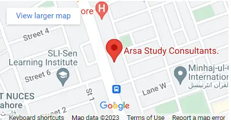 arsa-study-visa-consultants-lahore-google-map-directions