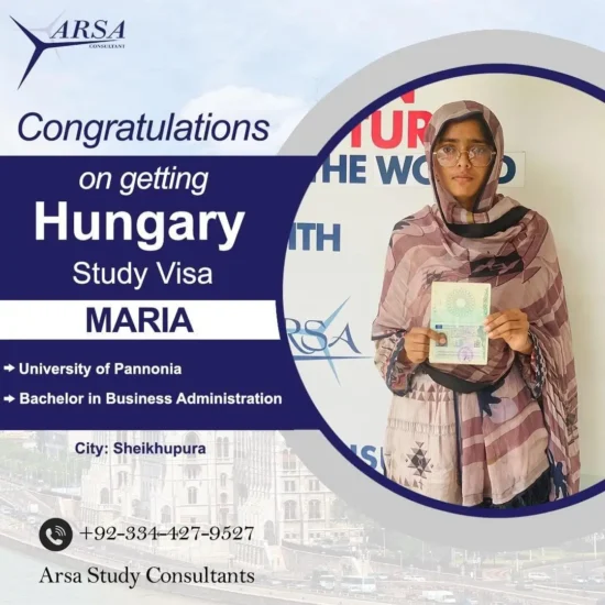Congratulation Maria For Getting Hungary Study VISA 2023